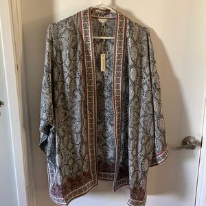 Ladies plus size kimono style smock